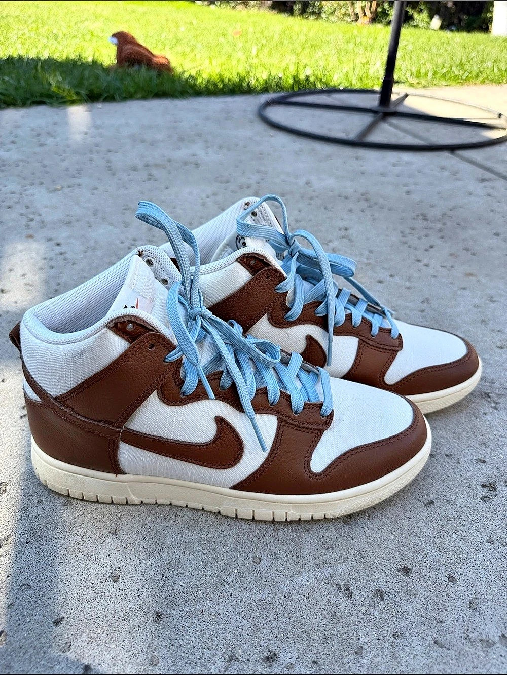 Nike Dunk High x Notre Light Orewood Brown Sneakers in Brown & White